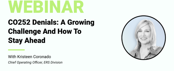 CO252 Denials A Growing Challenge And How To Stay Ahead With Chief Operating Officer ERS Division Kristeen Coronado Infinx Office Hours Revenue Cycle Optimized